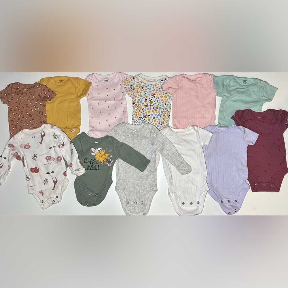 12 Pc. Newborn Onesies